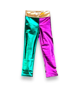 Belle Cher Mardi Gras Metallic Pants