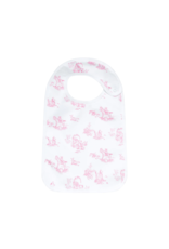 Nella Pink Toile Feeding Bib