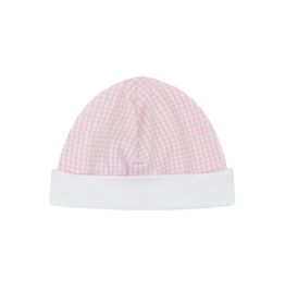 Nella Pink Gingham Baby Hat