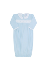 Nella Blue Gingham Baby Gown