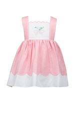 The Proper Peony Paulette Pink Bow Pinafore