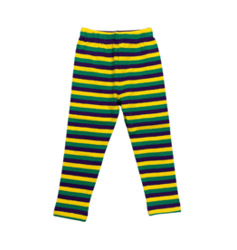 Luigi Mardi Gras Striped Leggings