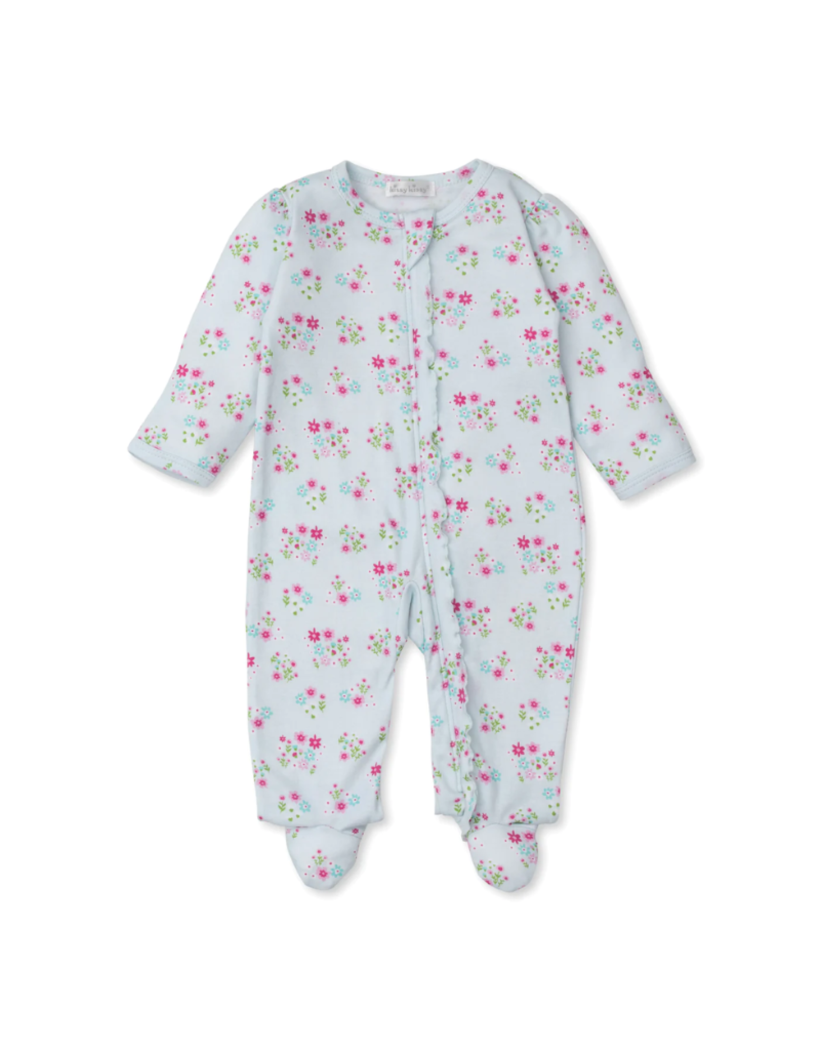 Kissy Kissy Bunny Blossoms Zip Footie