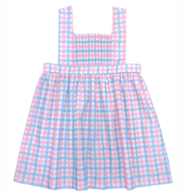 James and Lottie Pink and Blue Check Sutton Smocked Dress *PRESALE*