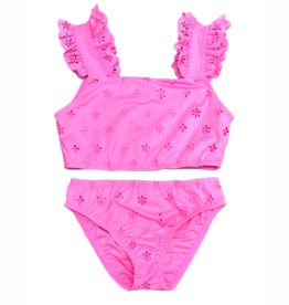 Be Elizabeth Pink Eyelet 2-Piece Swim