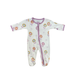 Kissy Kissy Floral Delight Zip Footie