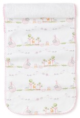 Kissy Kissy Noah's  Print Burp Cloth Pink