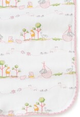 Kissy Kissy Noah's Ark Print Burp Cloth Pink