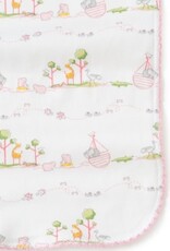 Kissy Kissy Noah's  Print Burp Cloth Pink