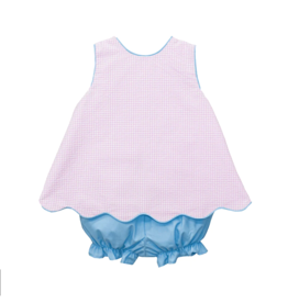 Zuccini Pink Mini Seersucker Sundae Set - 9m