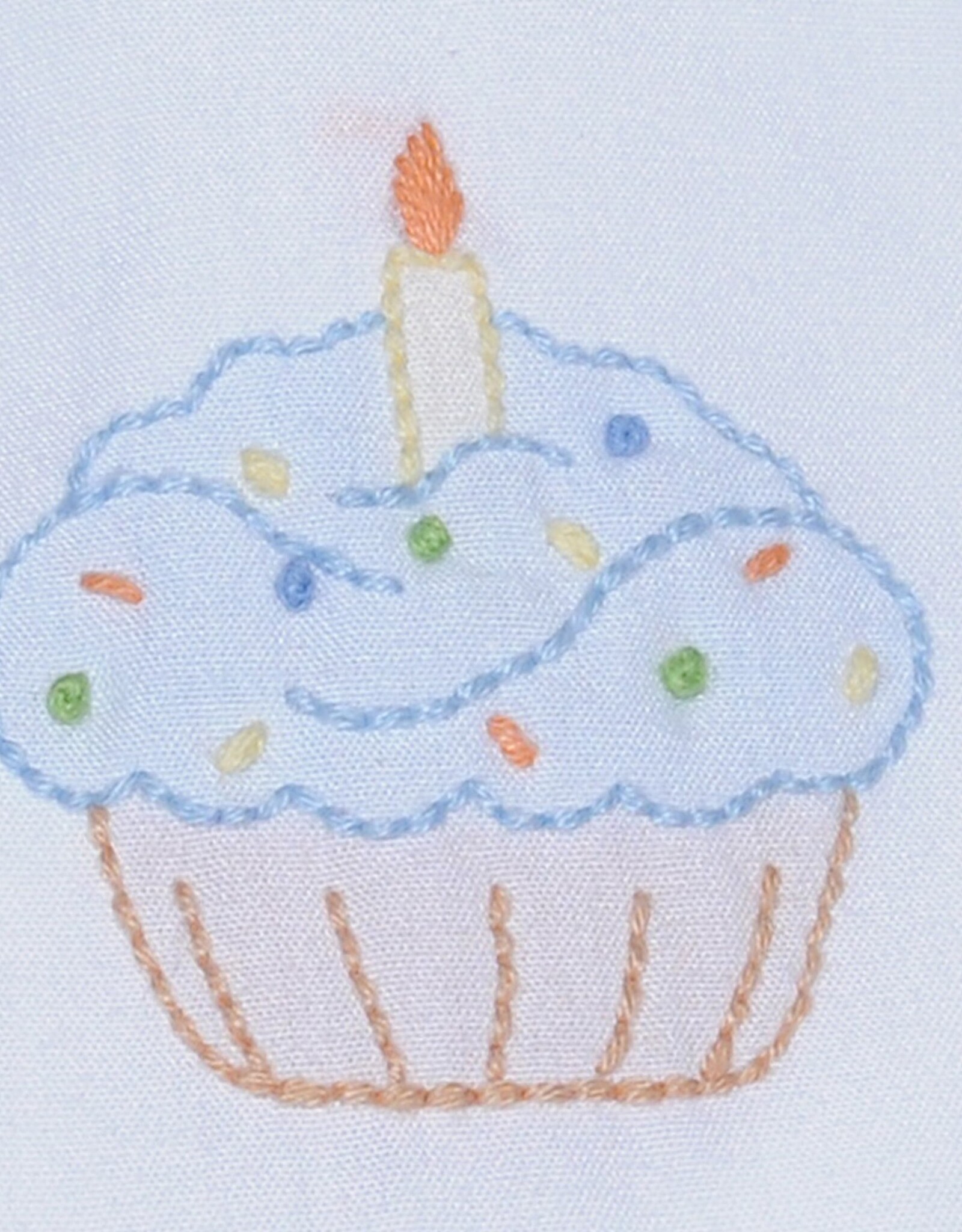 Baby Sen Blue Cash Birthday Cupcake Button On