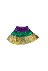 Belle Cher BC Mardi Gras Metallic Skort