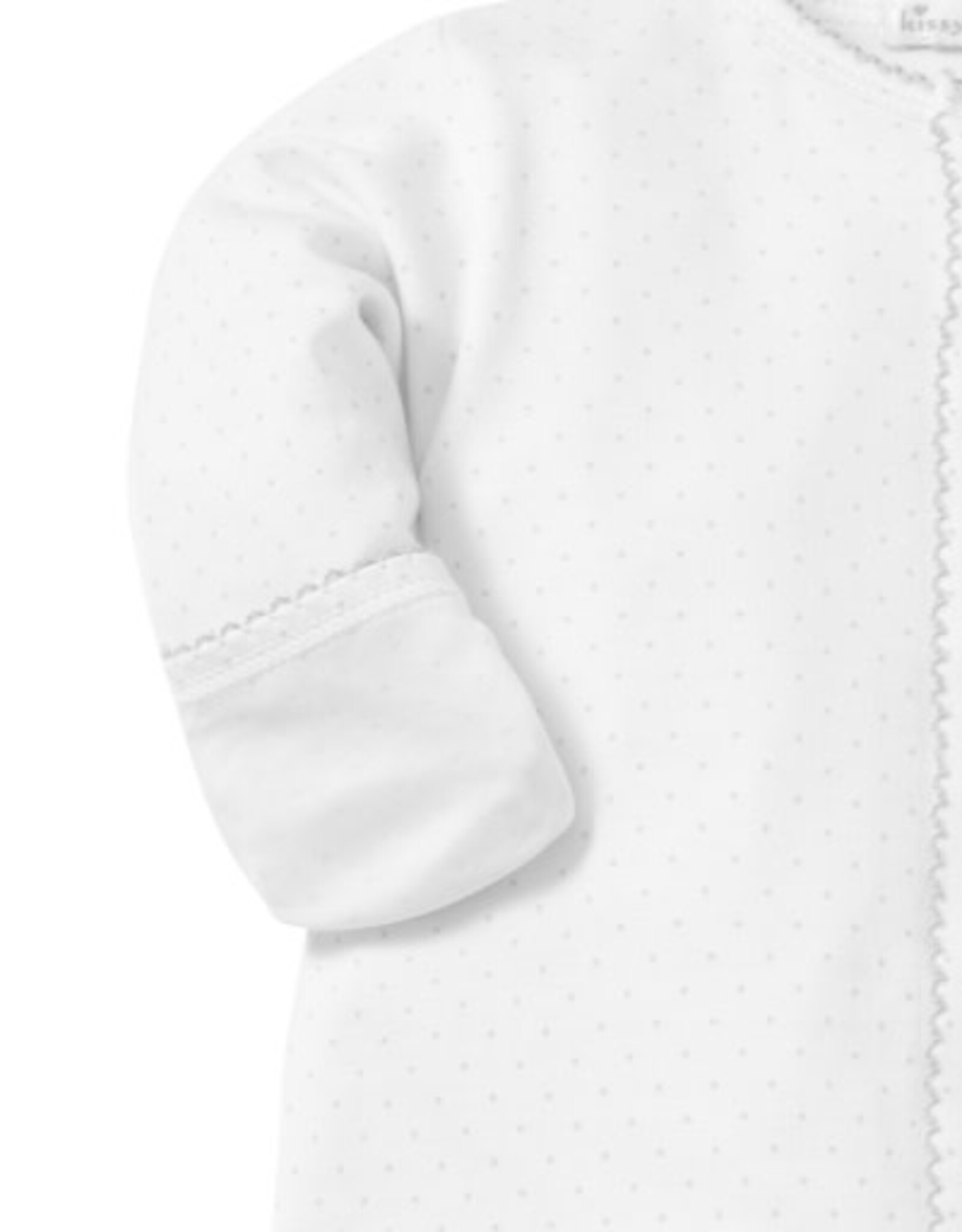Kissy Kissy New Kissy Dots Print Converter Gown White/Silver
