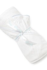 Kissy Kissy New Kissy Dots Towel w/ Mitt, White/Lt Blue