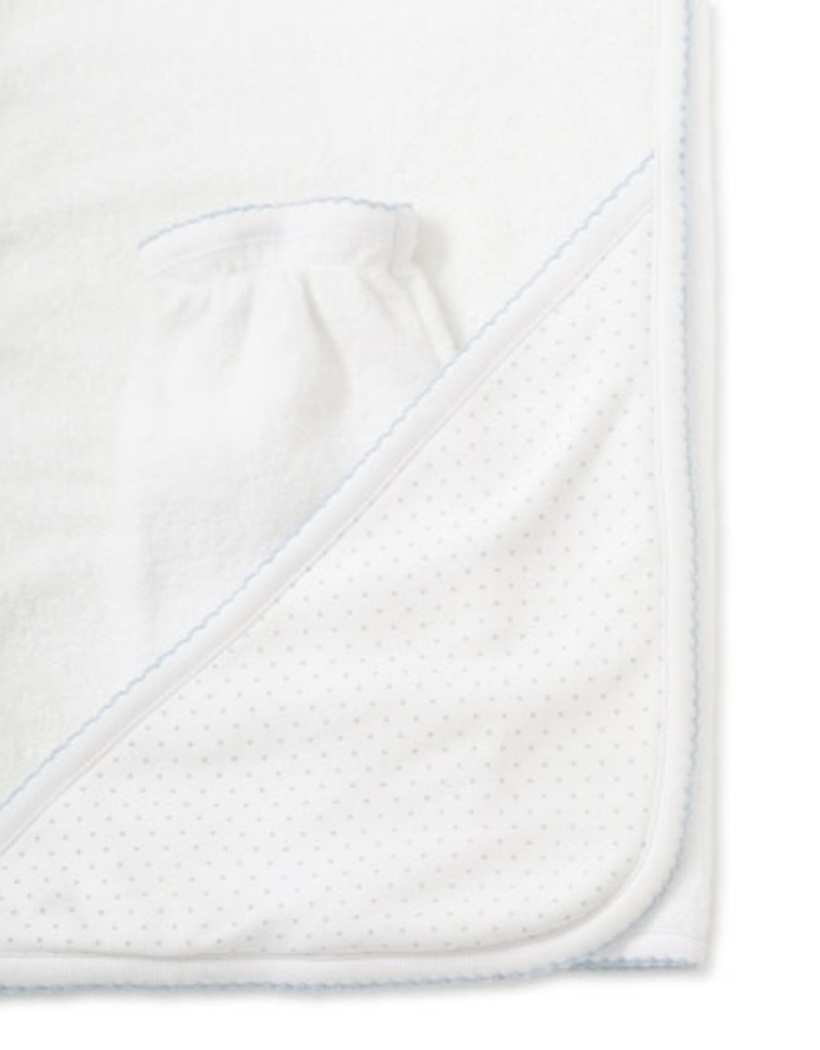 Kissy Kissy New Kissy Dots Towel w/ Mitt, White/Lt Blue