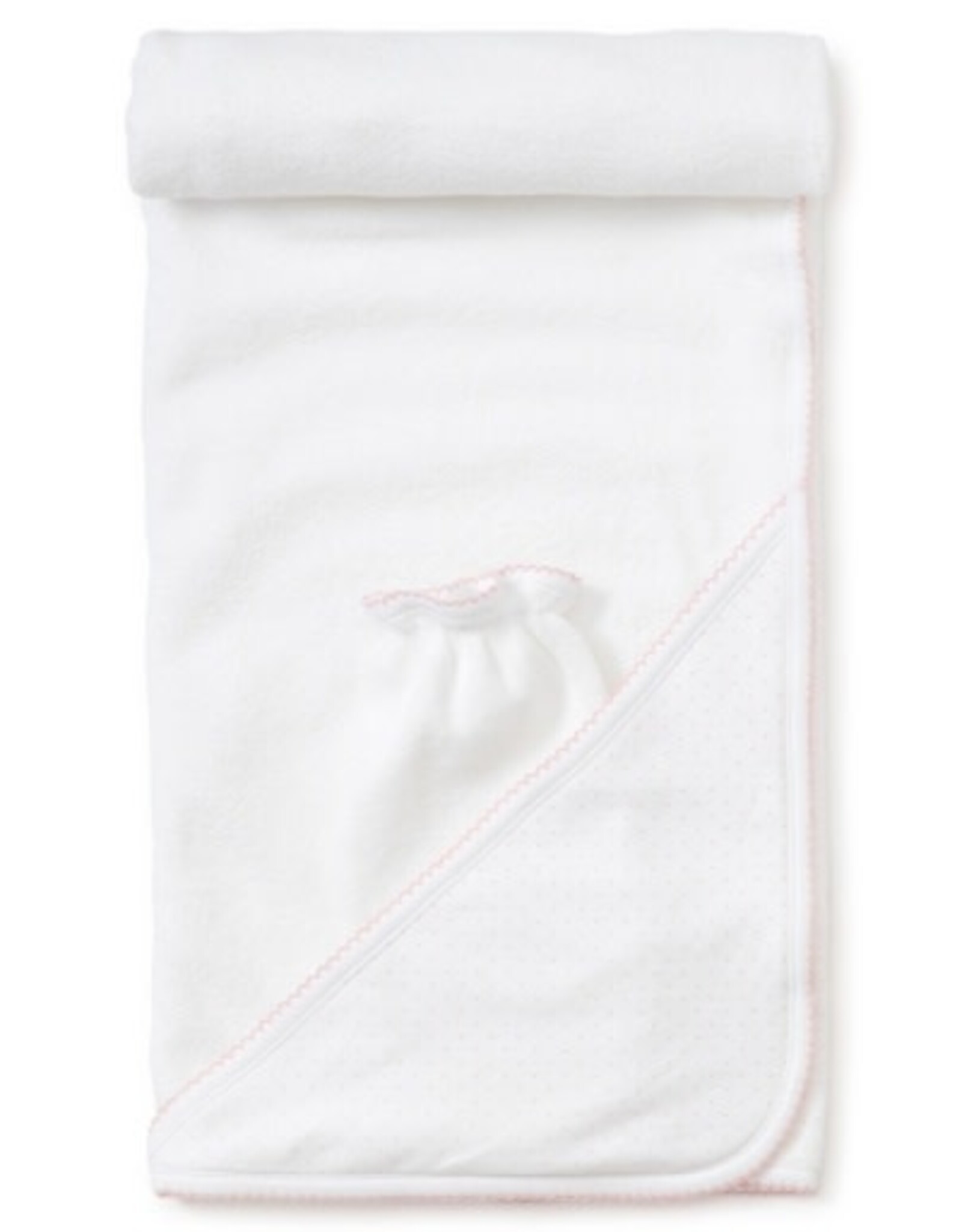 Kissy Kissy New Kissy Dots Towel w/ Mitt, White/Pink