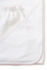 Kissy Kissy New Kissy Dots Towel w/ Mitt, White/Pink