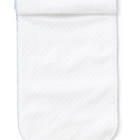 Kissy Kissy New Kissy Dots Print Burp Cloth, White/Lt Blue