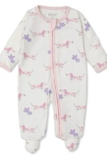 Kissy Kissy Pink Puppy Fun Zip Footie