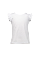 The Proper Peony White Pima Flutter Sleeve Shirt