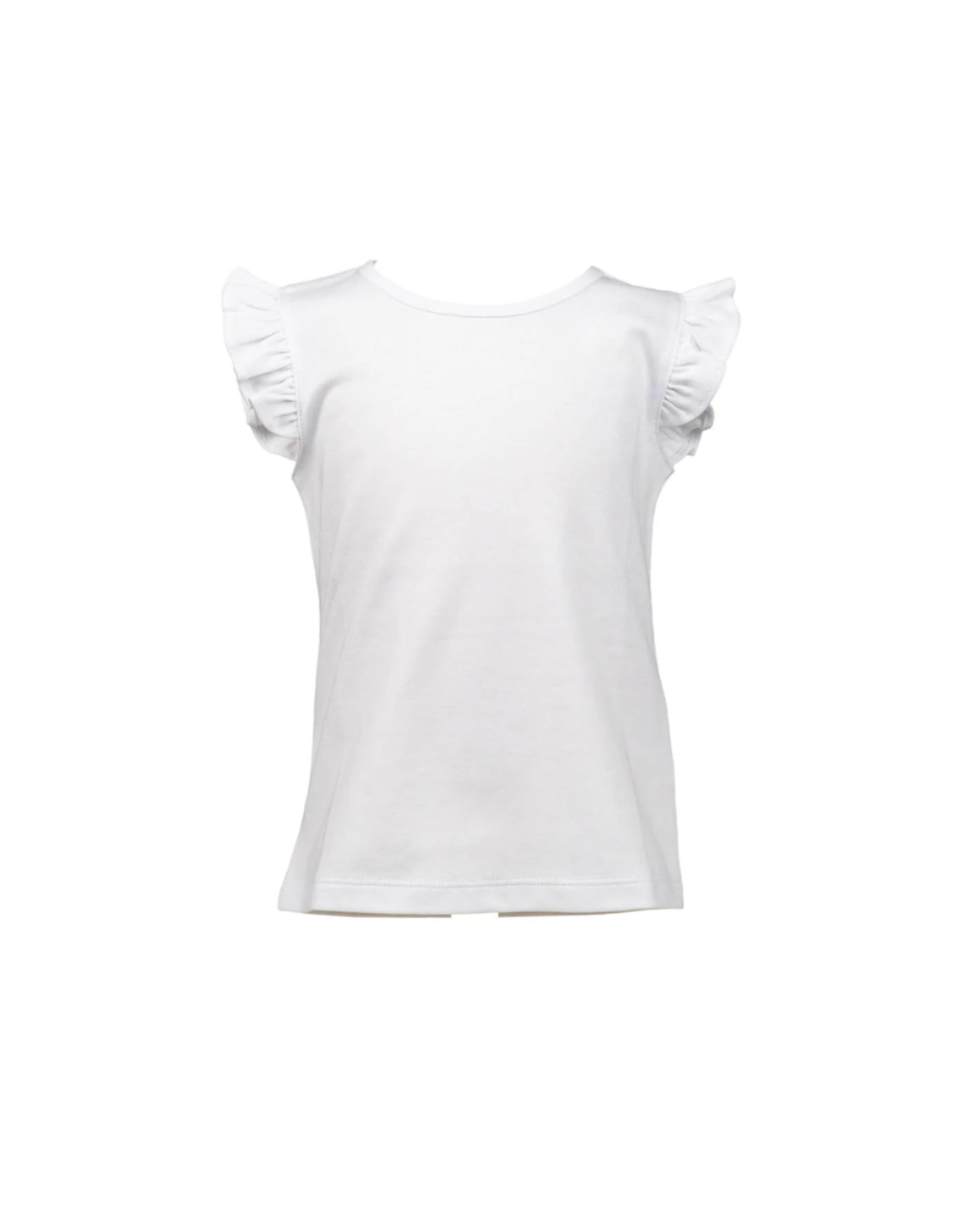 The Proper Peony White Pima Flutter Sleeve Shirt