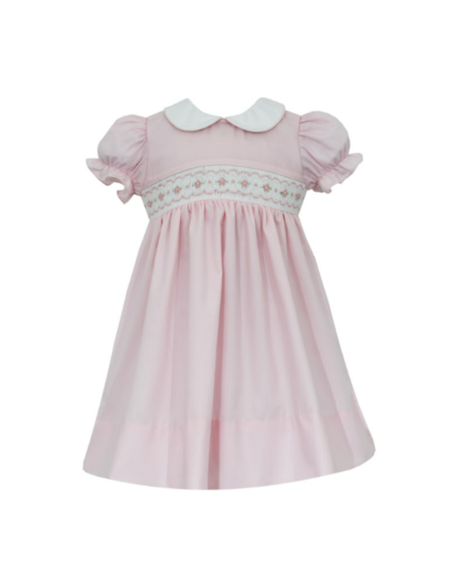 Petit Bebe Pink Natalie Smock Dress