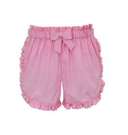 Anavini Pink Stripe Ruffle Shorts