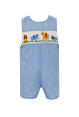 Anavini Blue Stripe Zoo Smock Jon Jon