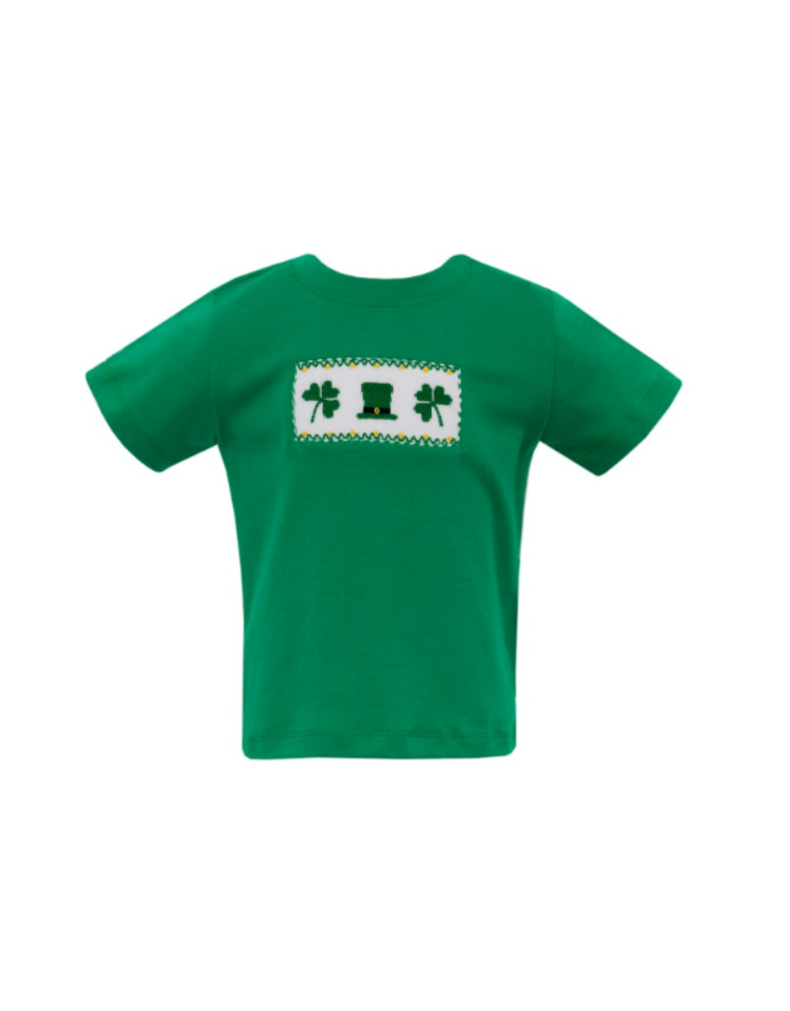 Anavini Green Knit Shamrock Smock Tshirt
