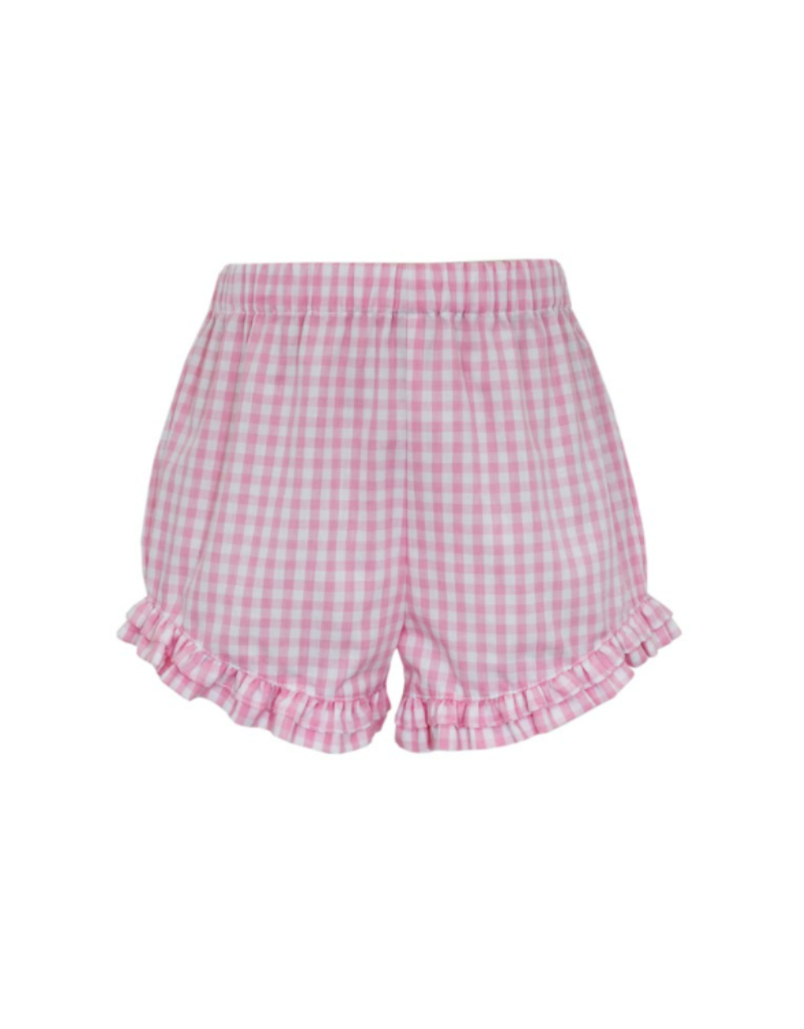 Anavini Pink Check Ruffle Shorts
