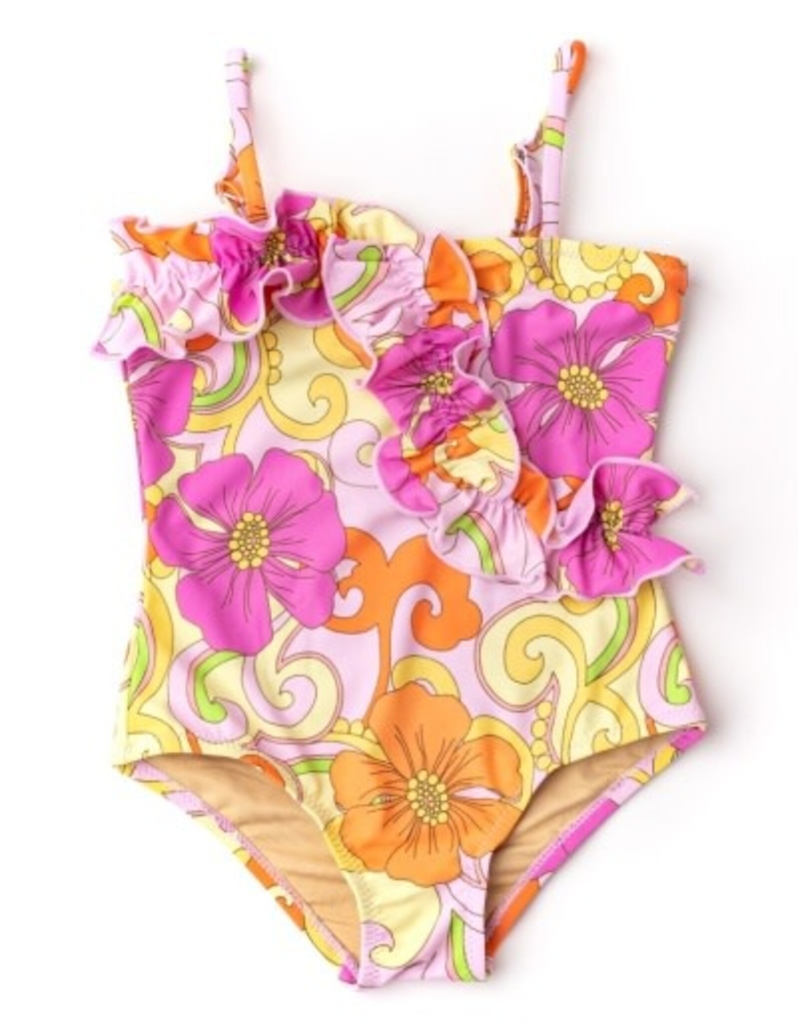 Shade Critters ruffle front 1pc -  groovy blooms