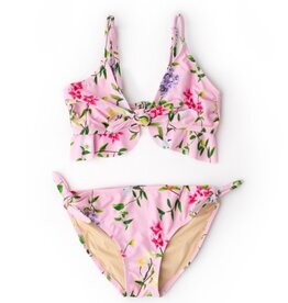 Shade Critters Pink Wildflowers Ruffle Bikini