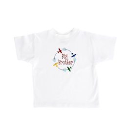 The Bailey Boys White Knit Big Brother Shirt, Airplanes