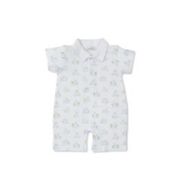 Kissy Kissy Cottontail Hollow Light Blue Short Playsuit