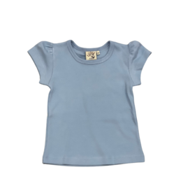 Luigi Ruffle Sleeve Sky Blue Top