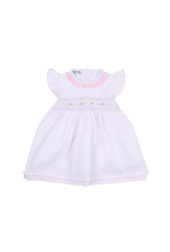 Magnolia Baby Katie & Kyle Pink Smocked Ruffle Flutters Dress