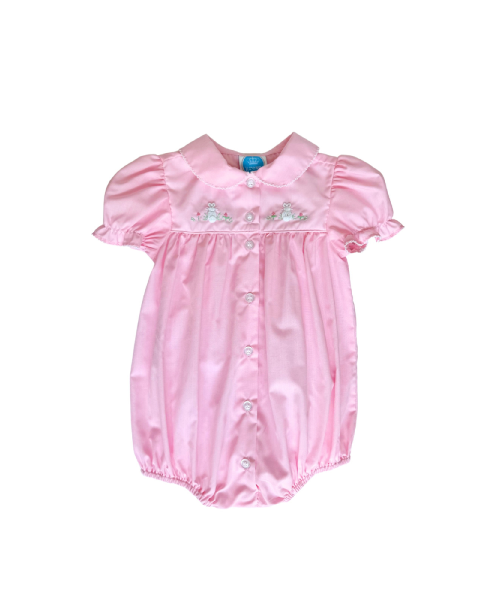 Krewe Kids Light Pink Bunny Embroidered Bubble