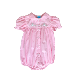 Krewe Kids Light Pink Bunny Embroidered Bubble