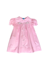 Krewe Kids Light Pink Bunny Embroidered Dress