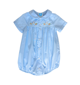 Krewe Kids Light Blue Bunny Embroidered Bubble