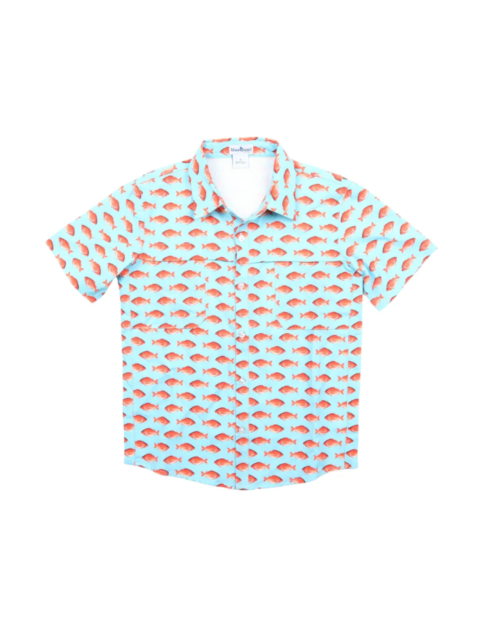 BlueQuail Clothing Co. Red Snapper Short Sleeve Shirt