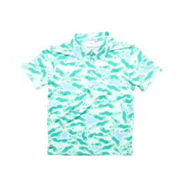 BlueQuail Clothing Co. Golf Camo Polo Short Sleeve Shirt