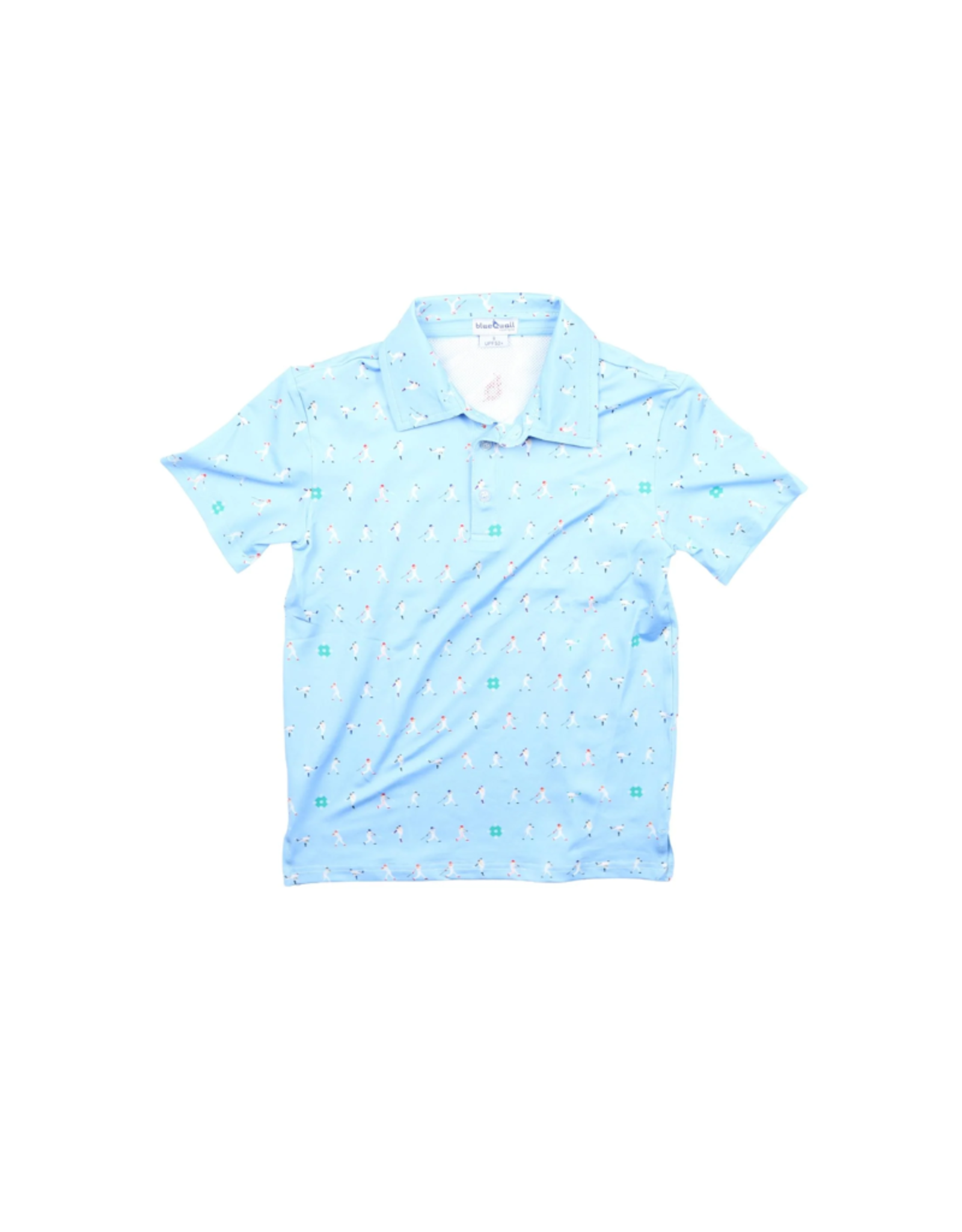 BlueQuail Clothing Co. Batter Up Polo Short Sleeve Shirt