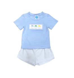 Krewe Kids Snowball Smock Short Set