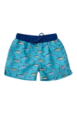 Prodoh Boogie Board Swim Shorts, Blue Fish