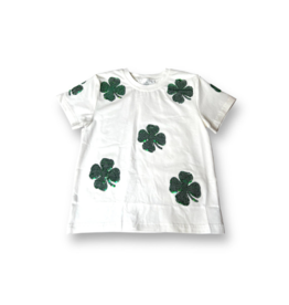 Belle Cher Sequin Shamrock Shirt