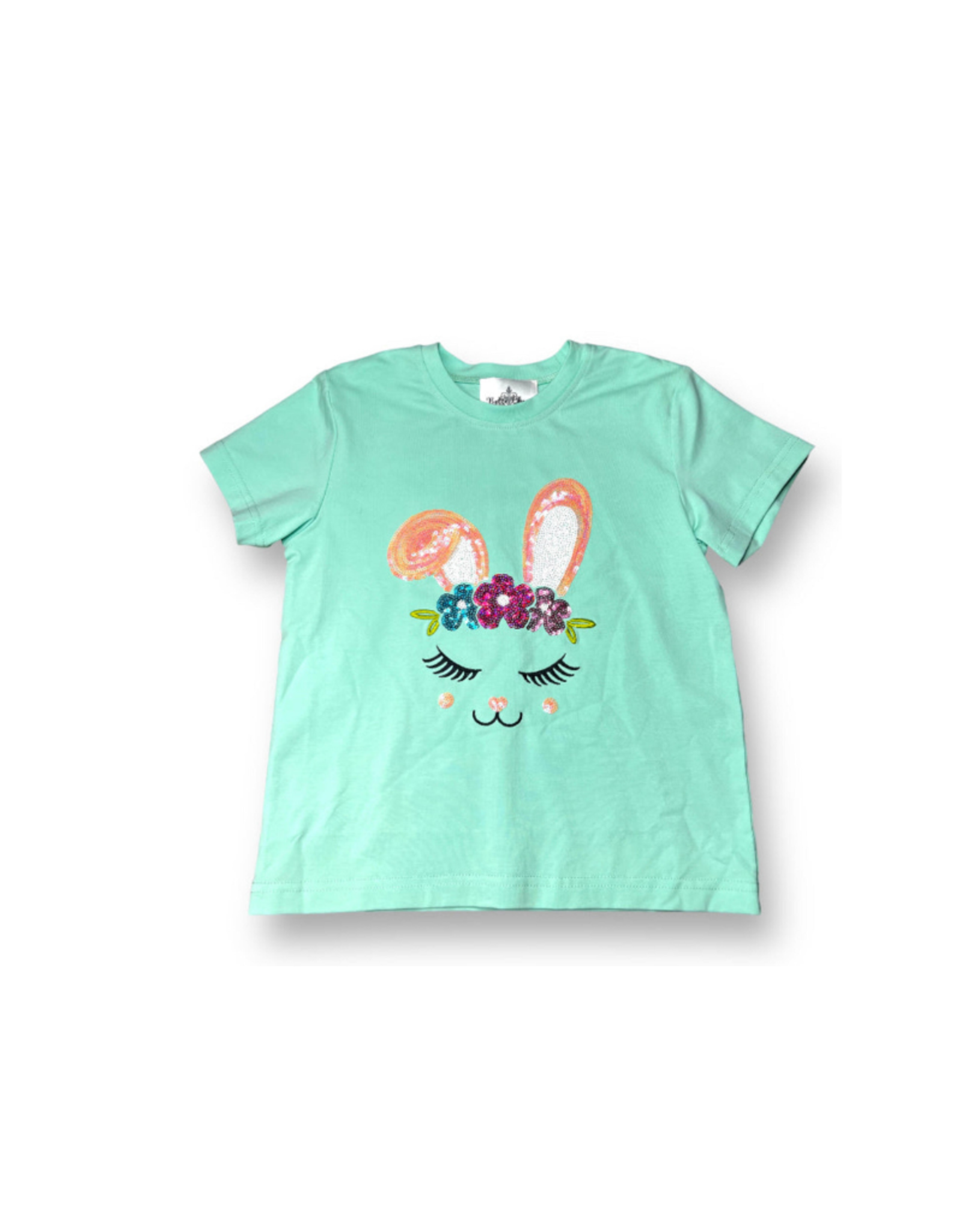 Belle Cher Sequin Flower Bunny Shirt