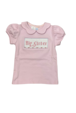 Big Sister Smocked Pink Knit Tee