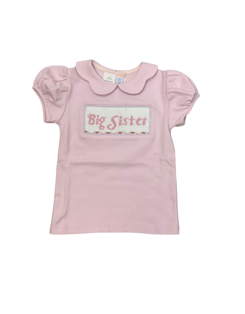 Vive La Fete Big Sister Smocked Pink T-Shirt main image 0
