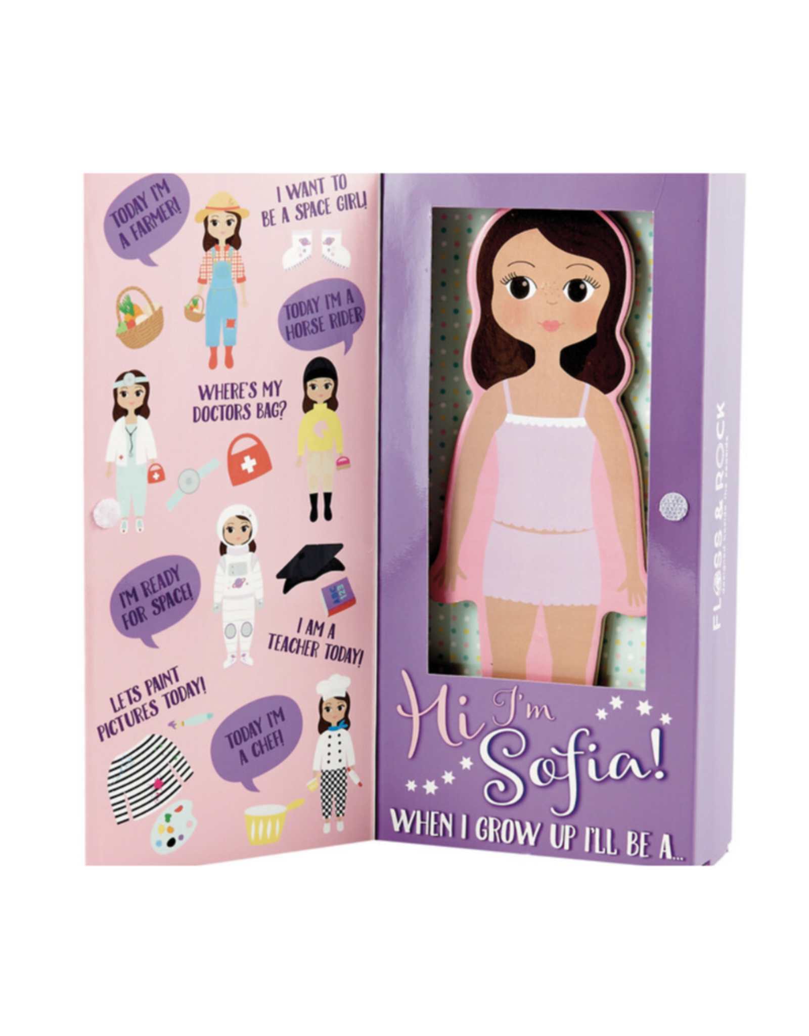 Floss & Rock Magnetic Dress Up Doll Sophia